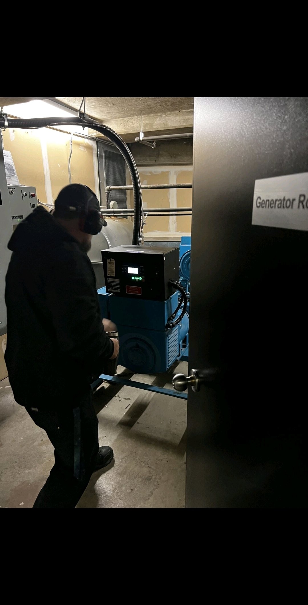 Smoke control system testing with generator support